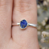 December | Lapis Lazuli Stacking Ring in Sterling Silver