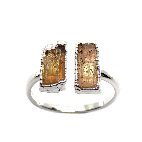 Imperial Topaz Double Ring in Sterling Silver