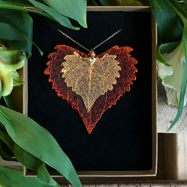 Cottonwood Gold Plate and Autumn Copper Leaf Duo