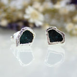 Apatite Studs in Sterling Silver