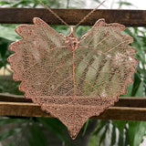 Cottonwood Rose Gold Plate Leaf Pendant