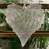 Cottonwood Silver Plate Leaf Pendant